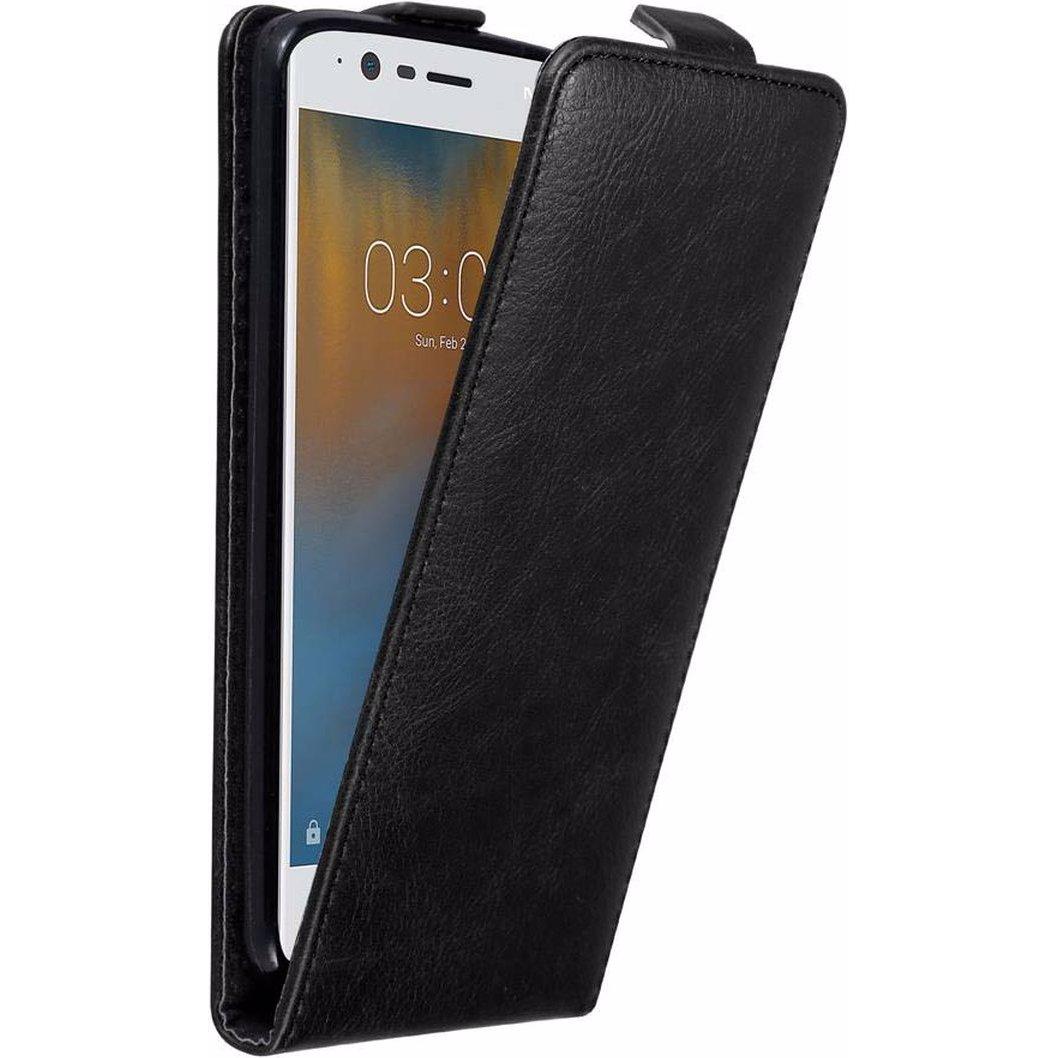 Cadorabo Flip wie Invisible Cover (OnePlus 3), Smartphone Hülle, Schwarz