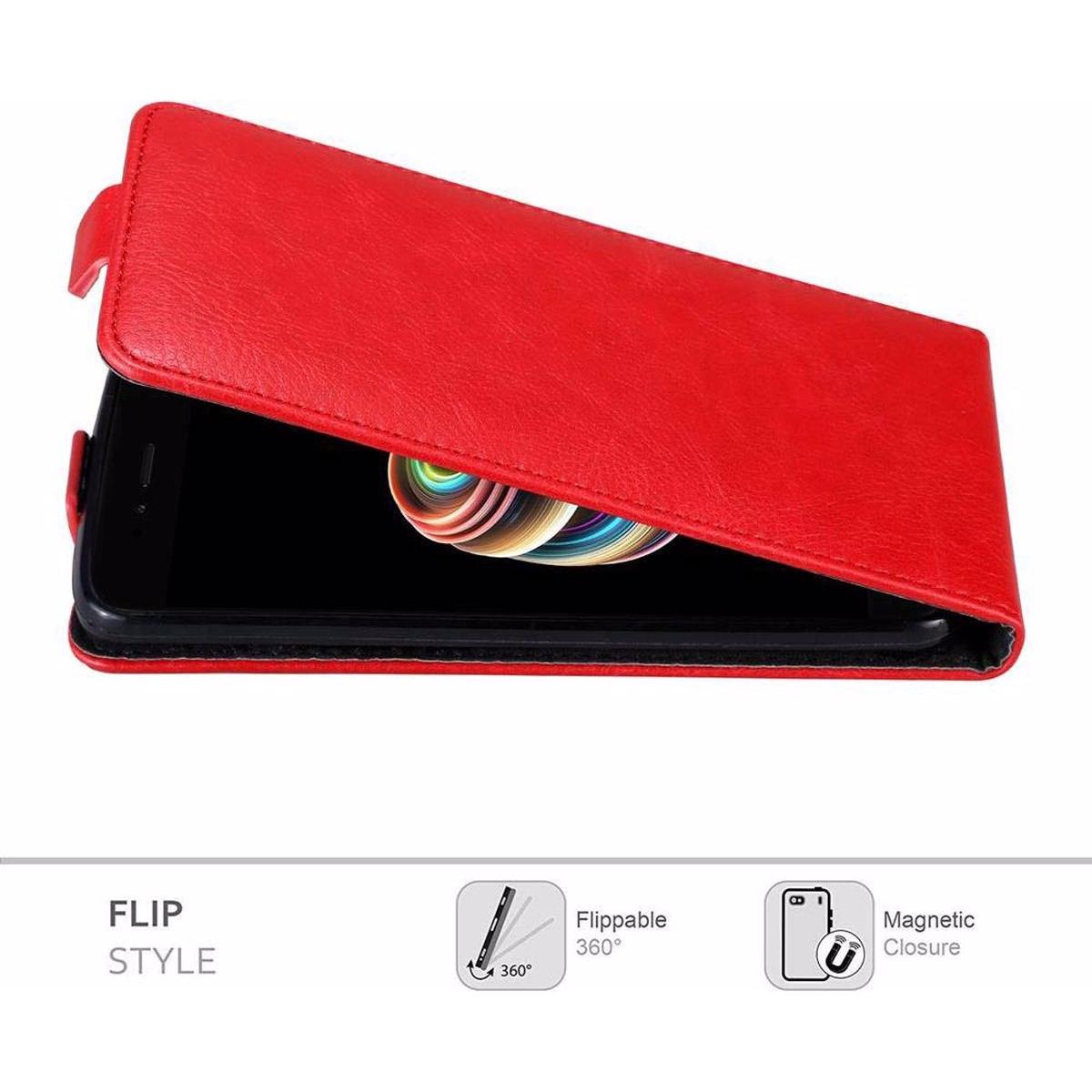 Thumbnail - Cadorabo Flip wie Invisible Cover (Xiaomi Mi A1, Xiaomi Mi 5X), Smartphone Hülle, Rot