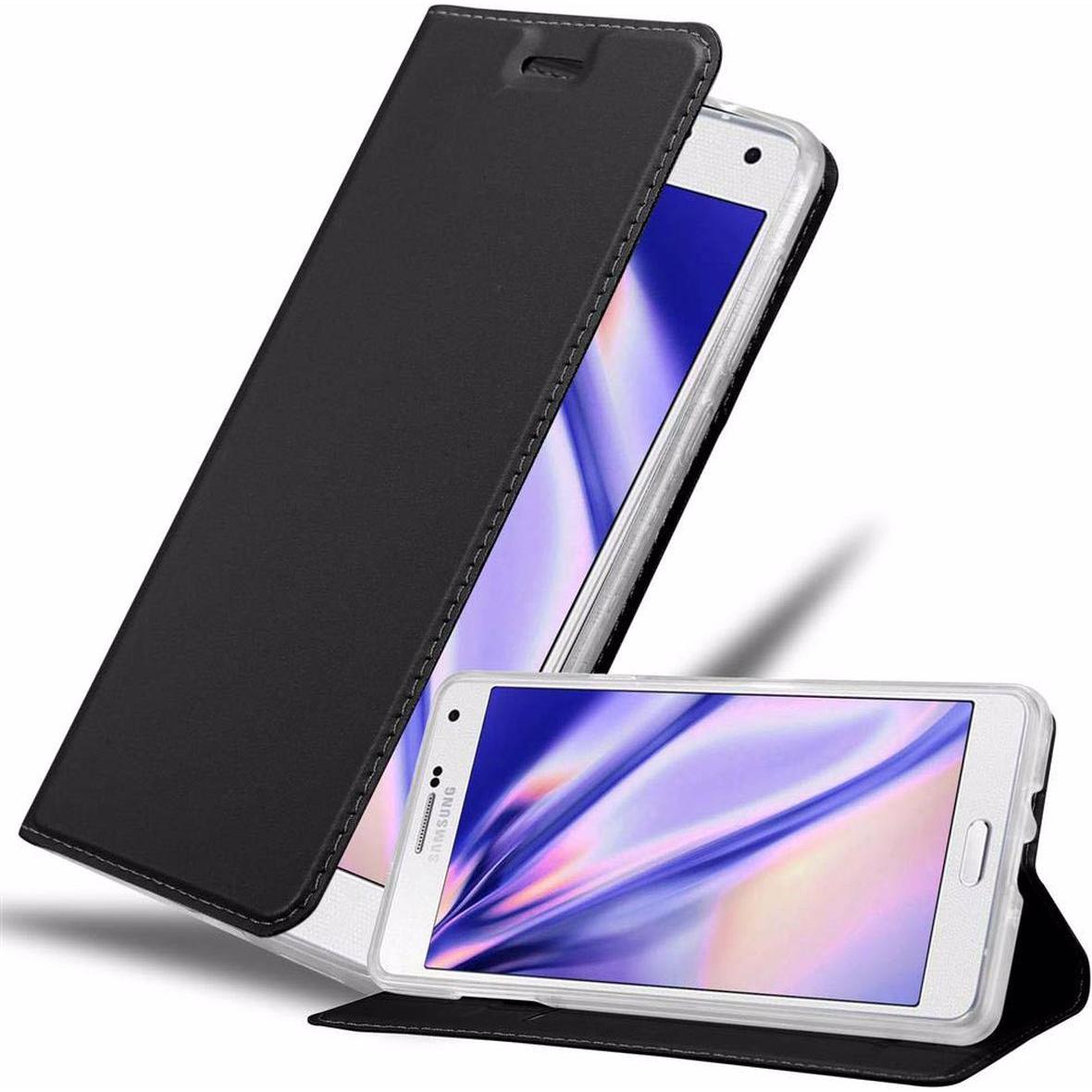 Cadorabo Book Classy Style Cover (Samsung Galaxy A7), Smartphone Hülle, Schwarz