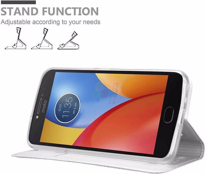 Actual product image Cadorabo Book Classy Style Cover (Motorola Moto E4)