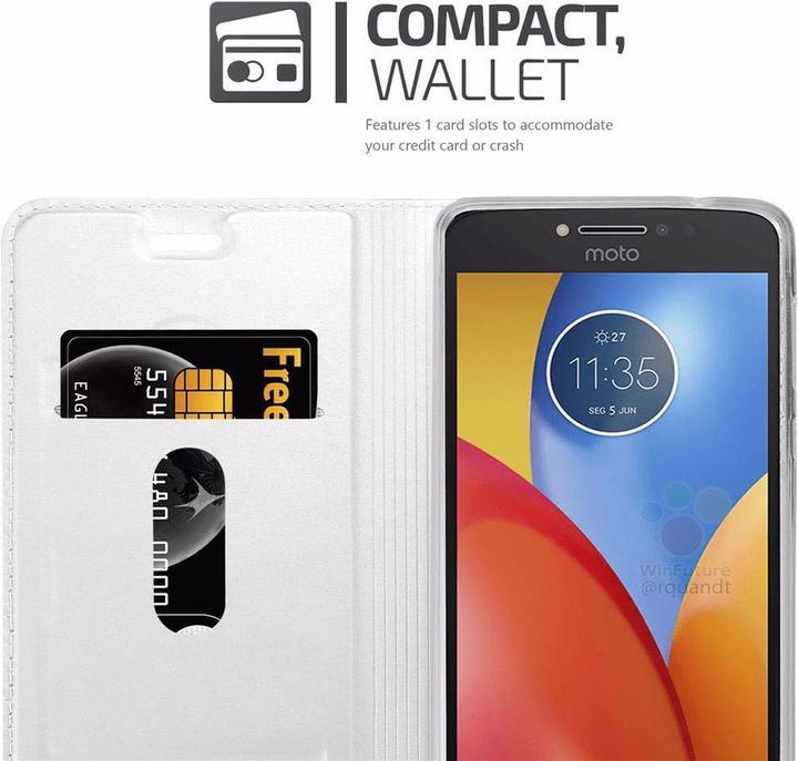 Actual product image Cadorabo Book Classy Style Cover (Motorola Moto E4)