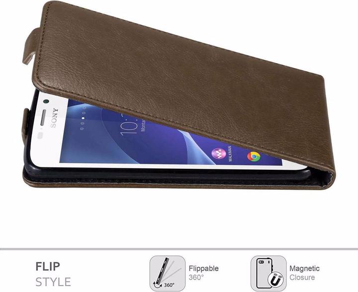 Actual product image Cadorabo Flip like Invisible Cover (Sony Xperia M2, Sony Xperia M2 Aqua)