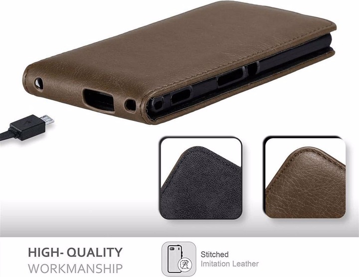 Image du produit Cadorabo Flip comme Invisible Cover (Sony Xperia M2, Sony Xperia M2 Aqua)
