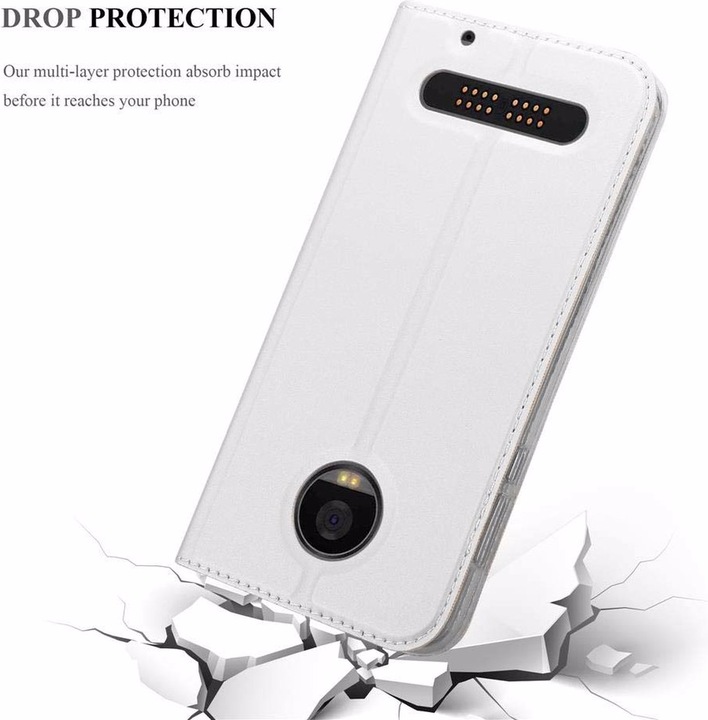 Actual product image Cadorabo Book Classy Style Cover (Motorola Moto Z2 Play)