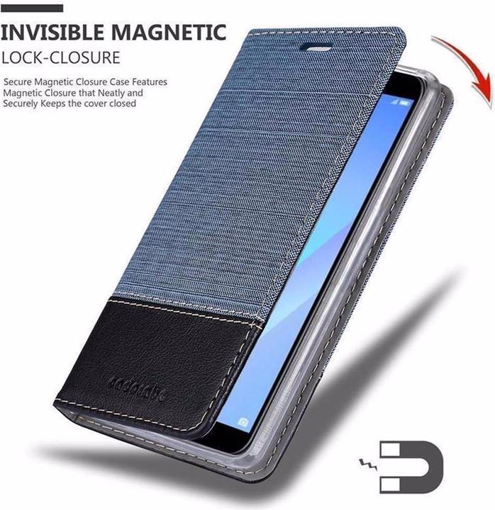 Produktbild Cadorabo Book Jeans Optik Cover (Huawei Y6 Prime (2019))