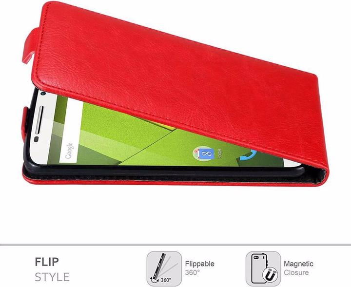 Produktbild Cadorabo Flip wie Invisible Cover (Motorola Moto X Play)