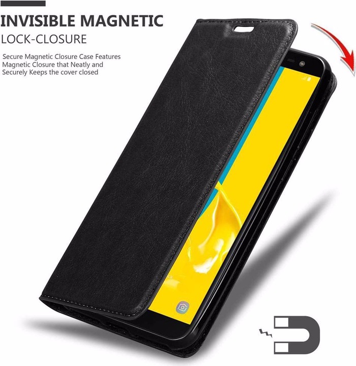 Actual product image Cadorabo Book Invisible Magnet Cover (Samsung Galaxy J6 (2018))