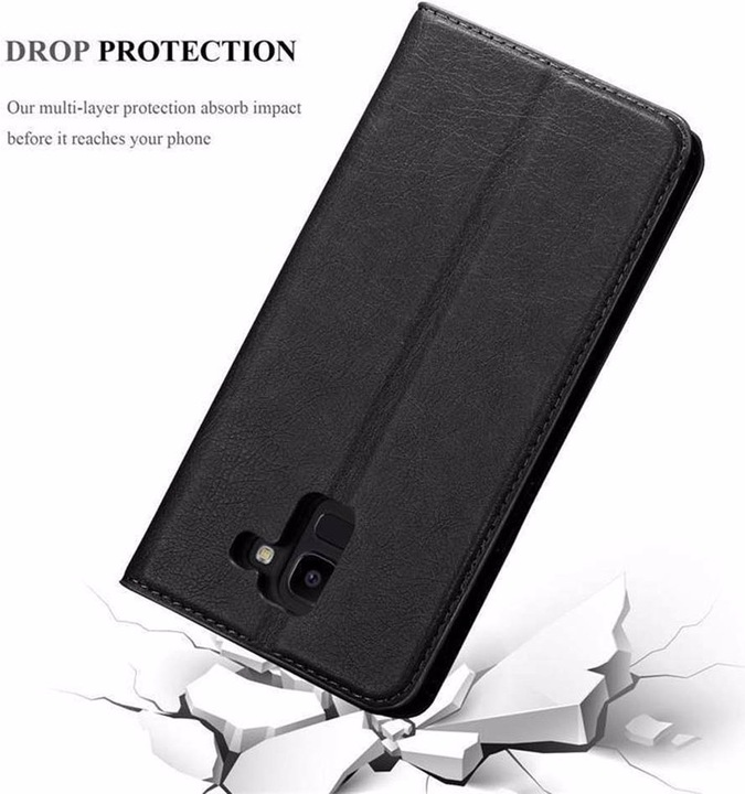 Actual product image Cadorabo Book Invisible Magnet Cover (Samsung Galaxy J6 (2018))