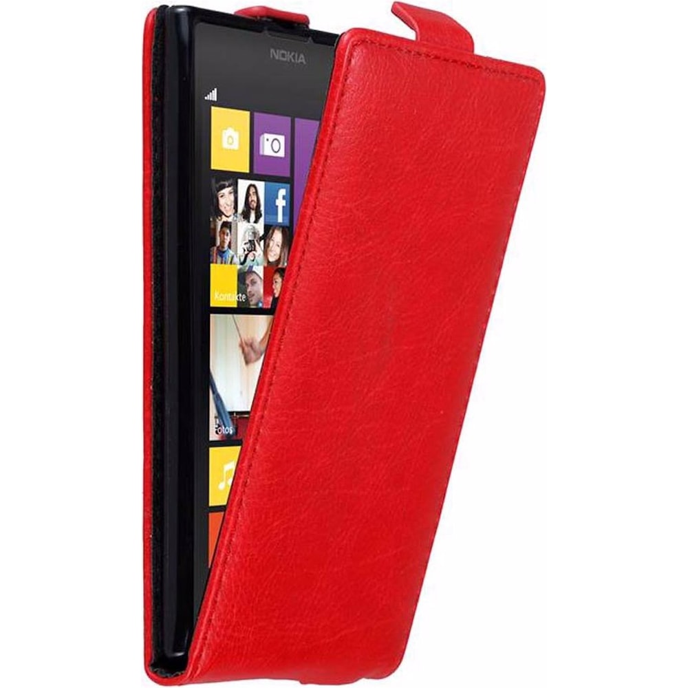 Cadorabo Flip wie Invisible Cover (Nokia Lumia 1020), Smartphone Hülle, Rot