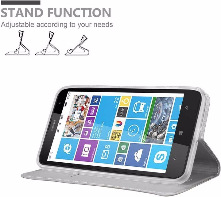 Actual product image Cadorabo Book Classy Style Cover (Nokia Lumia 1320)