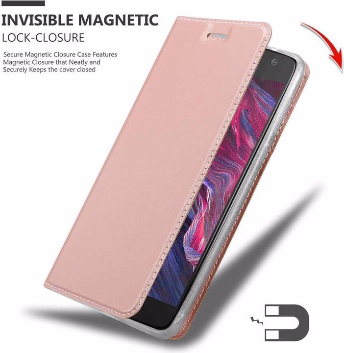 Actual product image Cadorabo Book Classy Style Cover (Motorola Moto X4)