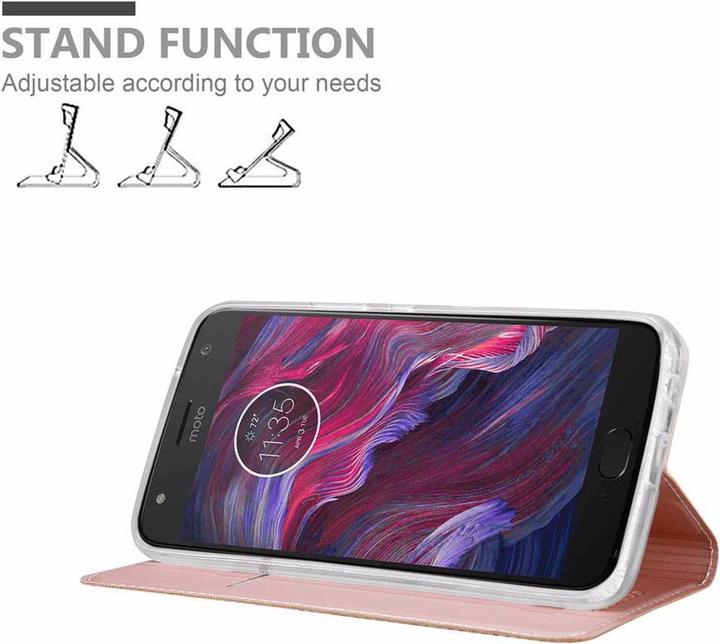 Actual product image Cadorabo Book Classy Style Cover (Motorola Moto X4)