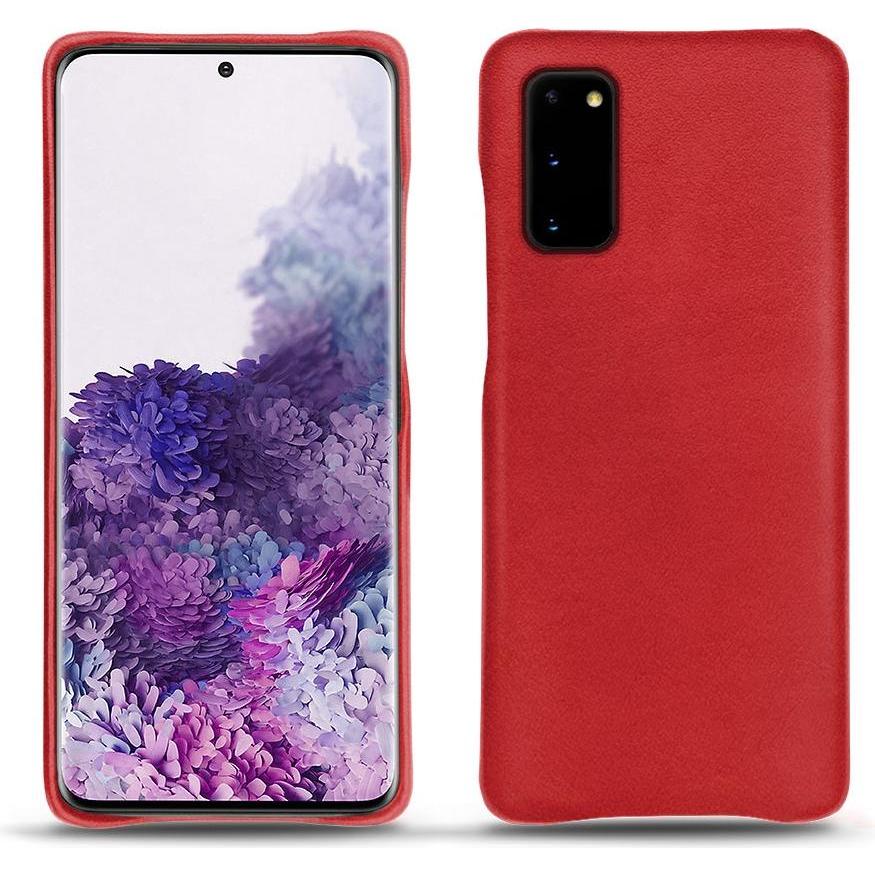 Noreve Lederschutzhülle (Samsung Galaxy S20), Smartphone Hülle, Rot