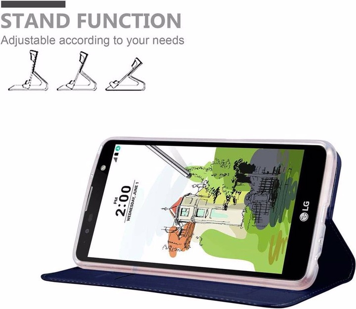 Actual product image Cadorabo Book Classy Style Cover (LG Stylus 2)