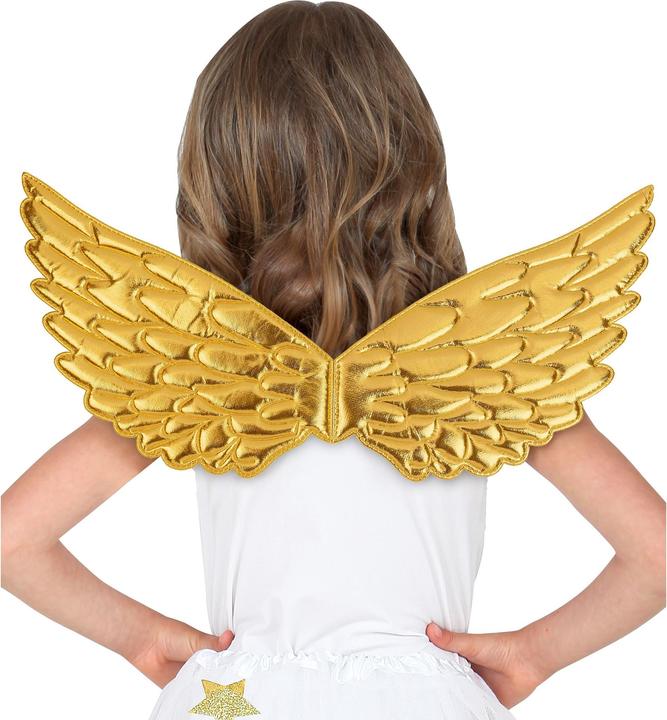 Immagine prodotto Widmann Ali d'angelo in plastica dorata per bambini 43x22cm