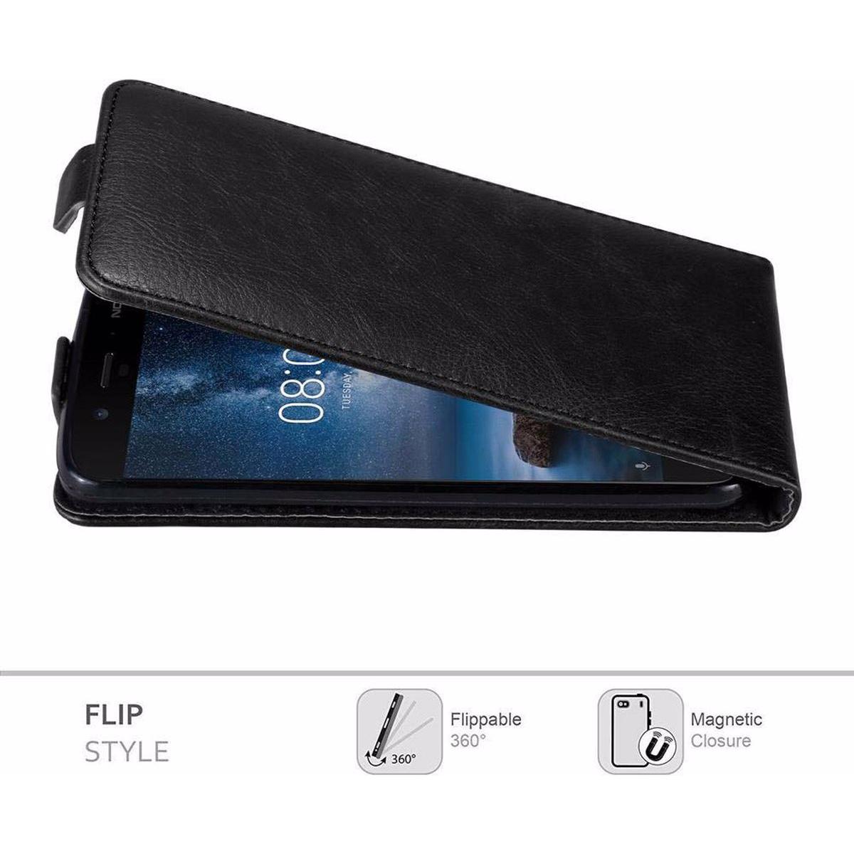 Thumbnail - Cadorabo Flip wie Invisible Cover (Apple iPhone 8), Smartphone Hülle, Schwarz