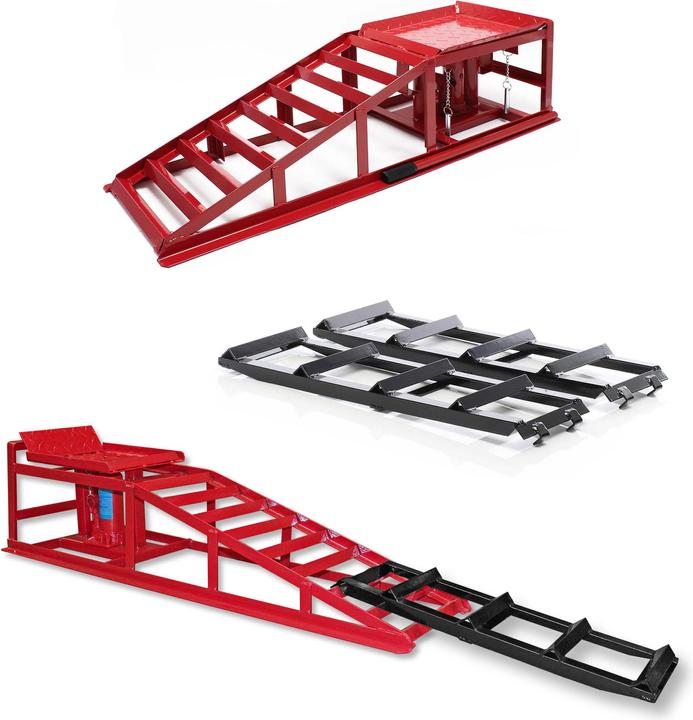 Image du produit XPOtool Rallonge pour Rampe d’accès 2x400kg Rallongement en acier pour rampes automobiles 650x195mm