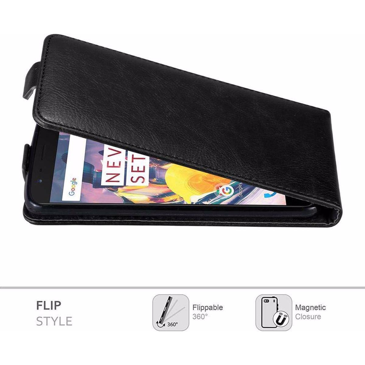 Thumbnail - Cadorabo Flip wie Invisible Cover (OnePlus 3T), Smartphone Hülle, Schwarz