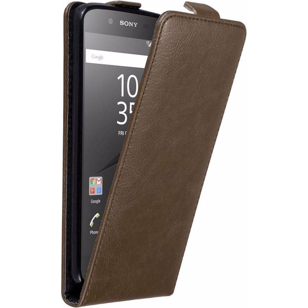 Thumbnail - Cadorabo Flip wie Invisible Cover (Sony Xperia Z5), Smartphone Hülle, Braun