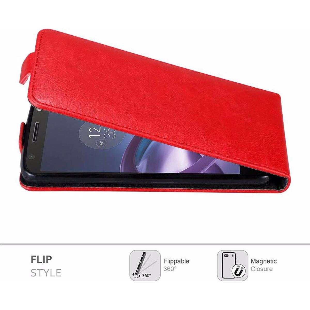 Thumbnail - Cadorabo Flip wie Invisible Cover (Motorola Moto Z), Smartphone Hülle, Rot