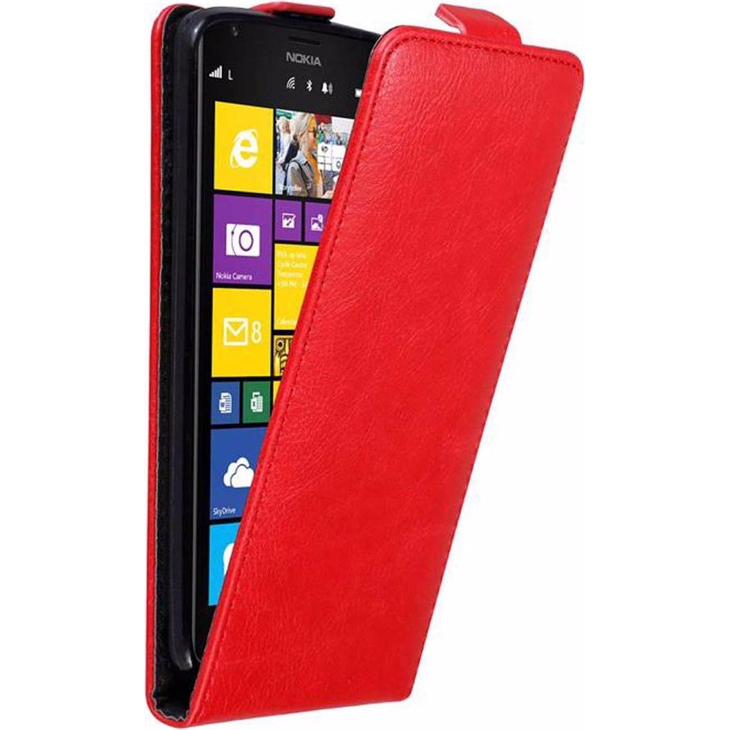 Cadorabo Flip wie Invisible Cover (Nokia Lumia 1520), Smartphone Hülle, Rot