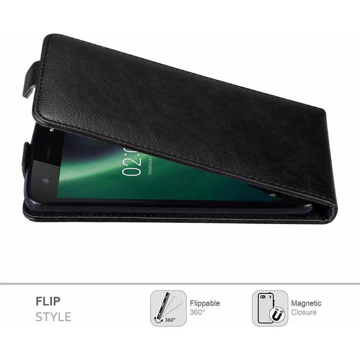 Thumbnail - Cadorabo Flip wie Invisible Cover (Nokia 2), Smartphone Hülle, Schwarz