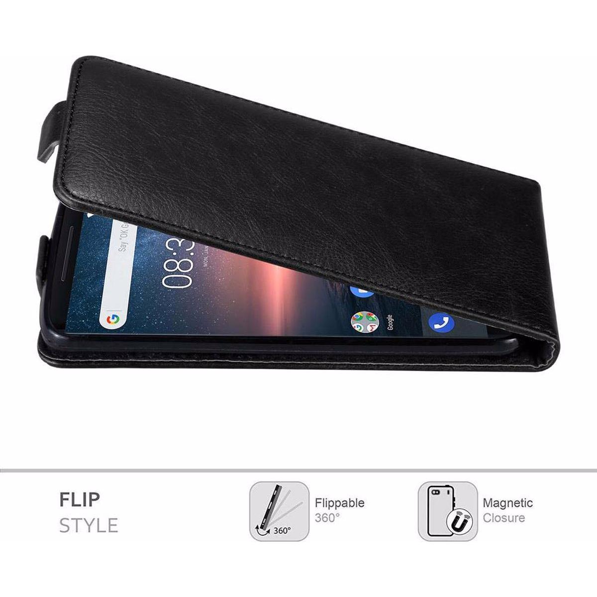 Thumbnail - Cadorabo Flip wie Invisible Cover (Nokia 8 Sirocco), Smartphone Hülle, Schwarz