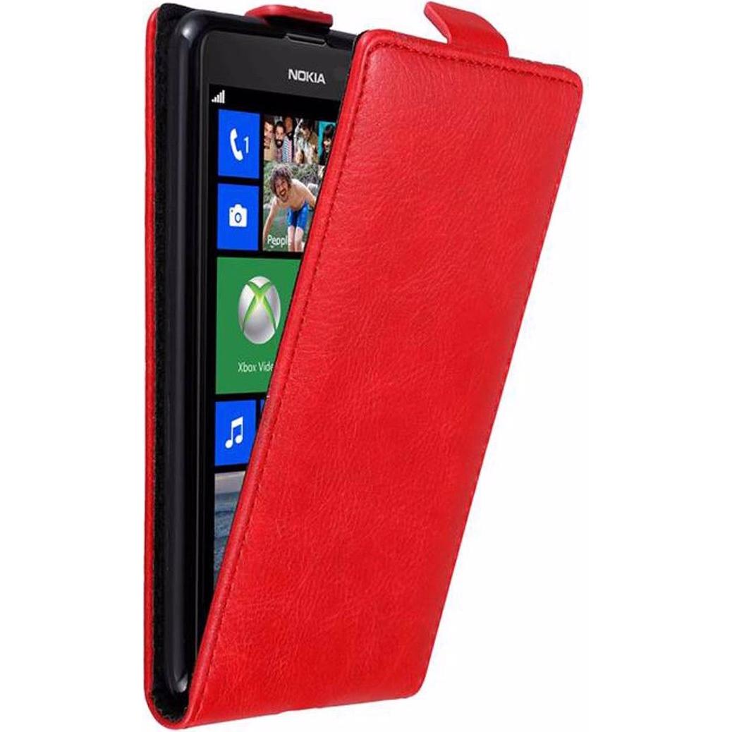 Cadorabo Flip wie Invisible Cover (Nokia Lumia 625), Smartphone Hülle, Rot
