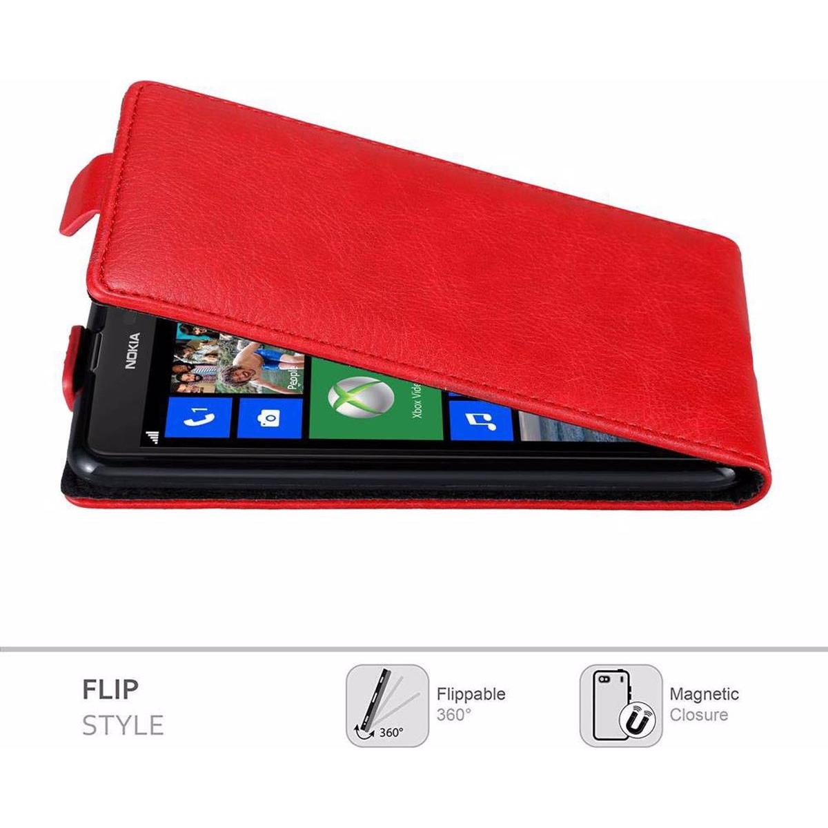 Thumbnail - Cadorabo Flip wie Invisible Cover (Nokia Lumia 625), Smartphone Hülle, Rot