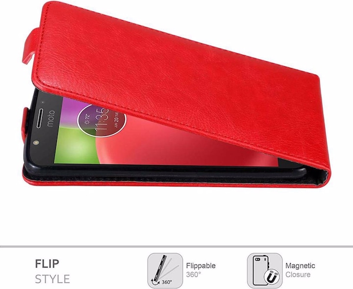 Produktbild Cadorabo Flip wie Invisible Cover (Motorola Moto E4)
