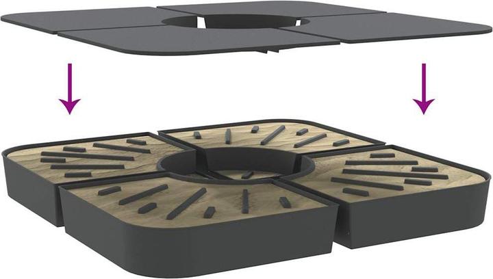 Image du produit vidaXL Sonnenschirmständer Set