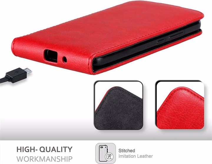 Produktbild Cadorabo Flip wie Invisible Cover (Motorola Moto E4)