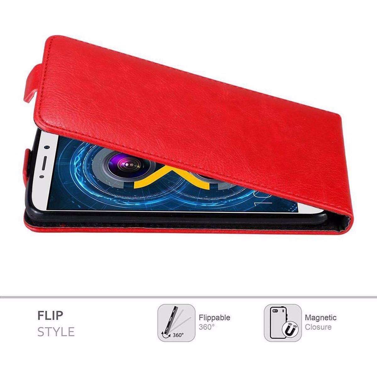 Thumbnail - Cadorabo Flip wie Invisible Cover (Honor 6X), Smartphone Hülle, Rot