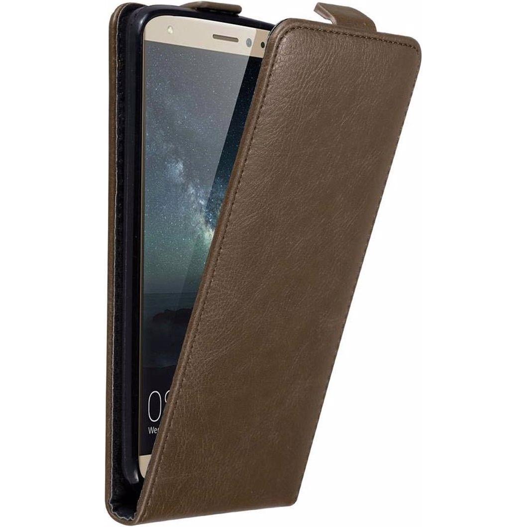 Cadorabo Flip wie Invisible Cover (Huawei Mate S), Smartphone Hülle, Braun