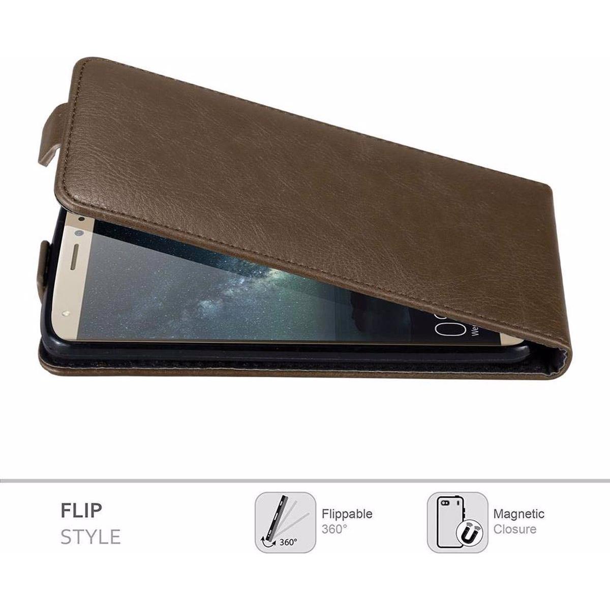 Thumbnail - Cadorabo Flip wie Invisible Cover (Huawei Mate S), Smartphone Hülle, Braun