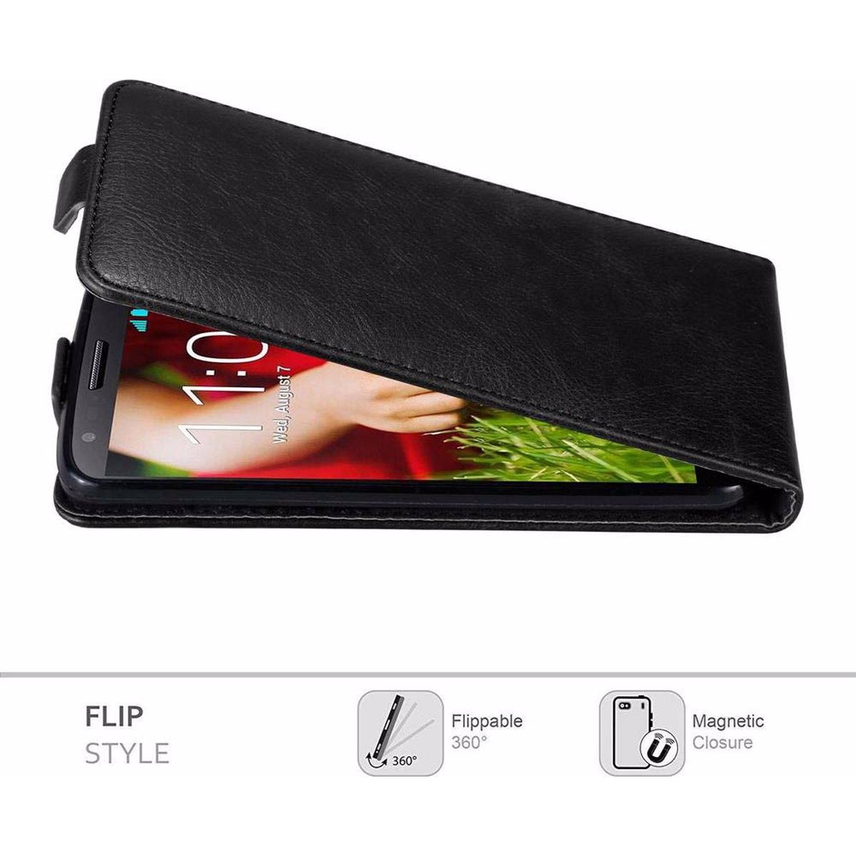Thumbnail - Cadorabo Flip wie Invisible Cover (LG G2), Smartphone Hülle, Schwarz
