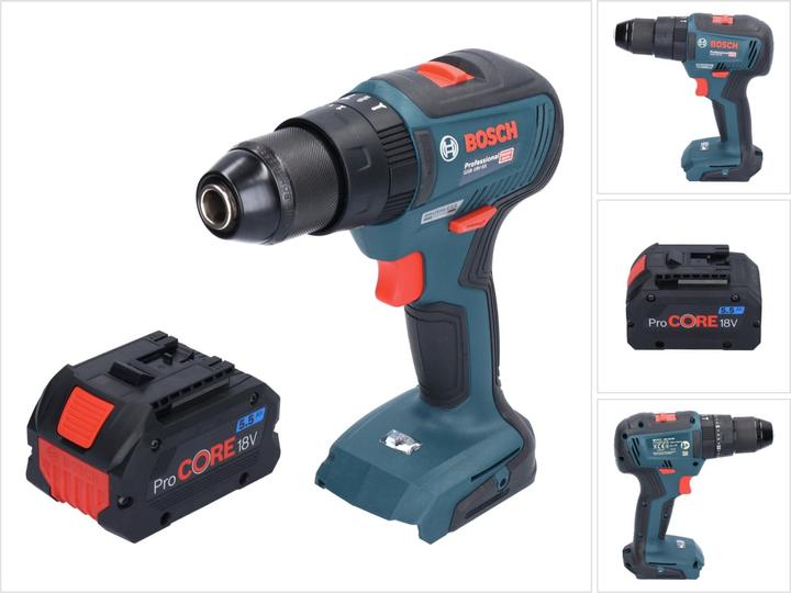 Immagine prodotto Bosch Professional Bosch GSB 18V-55 Trapano a percussione a batteria professionale 18 V 55 Nm Brushless + 1x Batteria