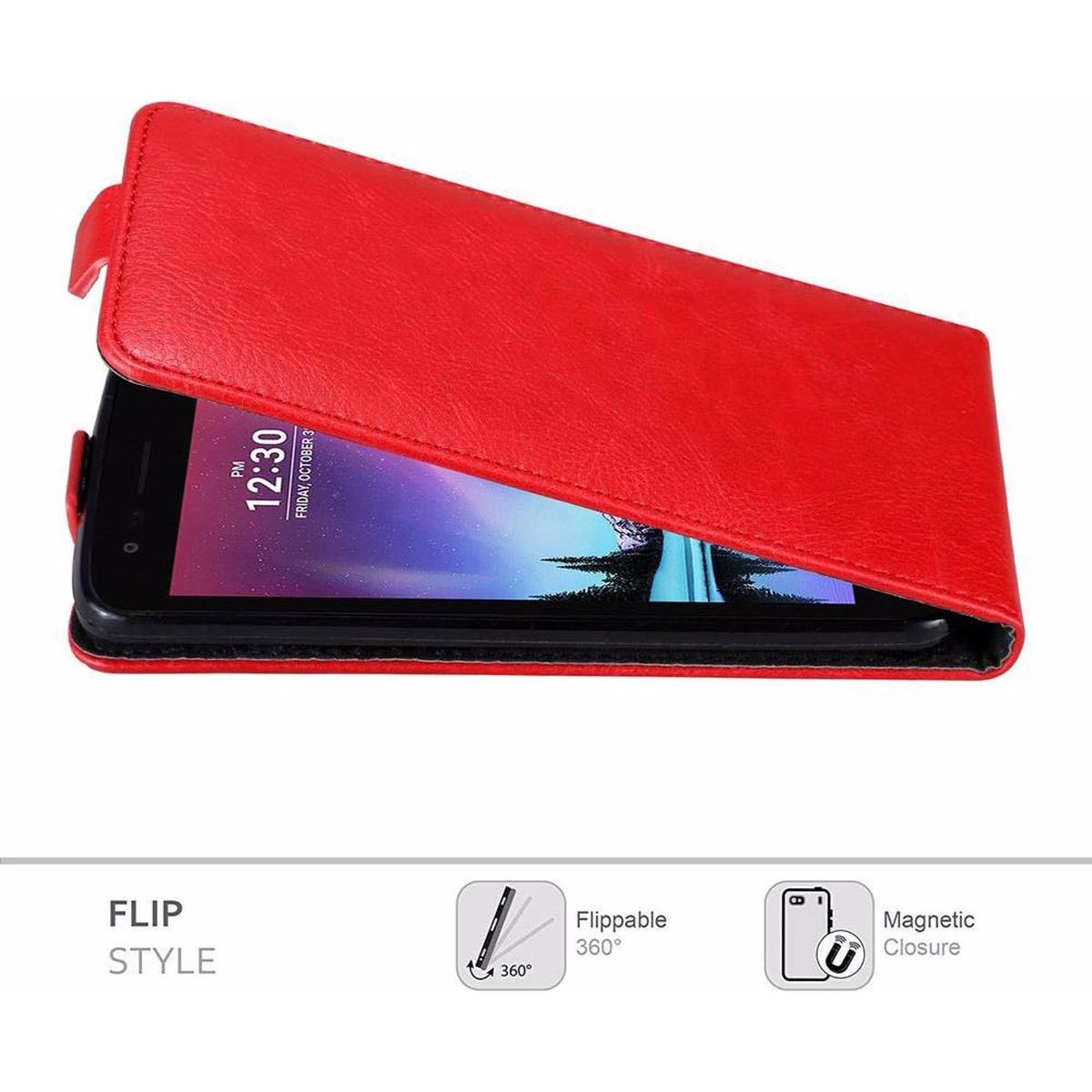 Thumbnail - Cadorabo Flip wie Invisible Cover (LG K4), Smartphone Hülle, Rot