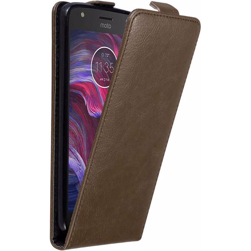Thumbnail - Cadorabo Flip wie Invisible Cover (Motorola Moto X4), Smartphone Hülle, Braun