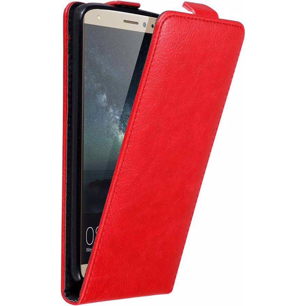 Cadorabo Flip wie Invisible Cover (Huawei Mate S), Smartphone Hülle, Rot