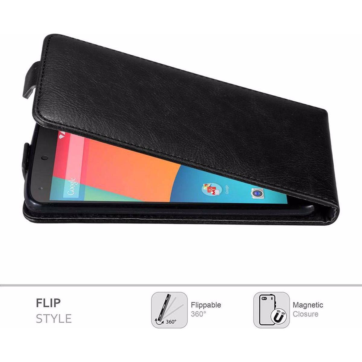 Thumbnail - Cadorabo Flip wie Invisible Cover (LG Nexus 5), Smartphone Hülle, Schwarz