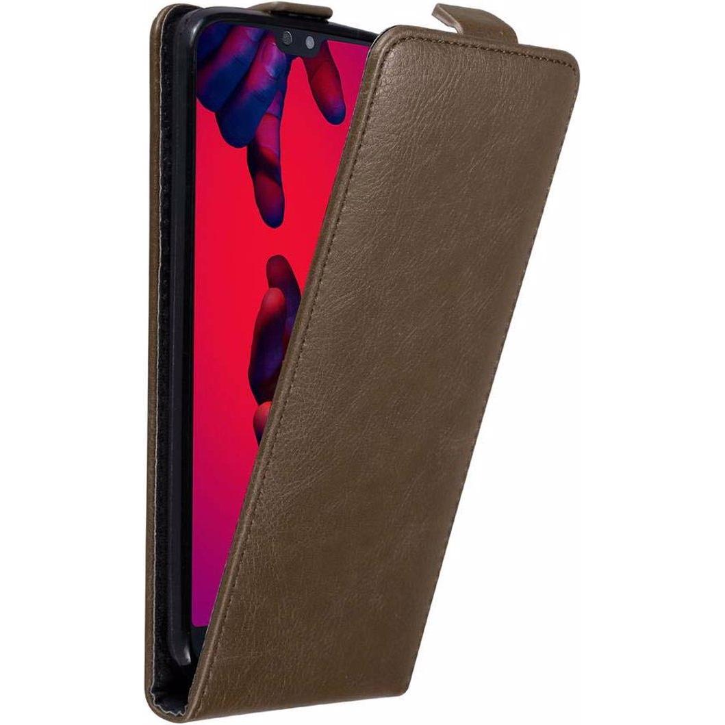 Cadorabo Flip wie Invisible Cover (Huawei P20 Pro), Smartphone Hülle, Braun
