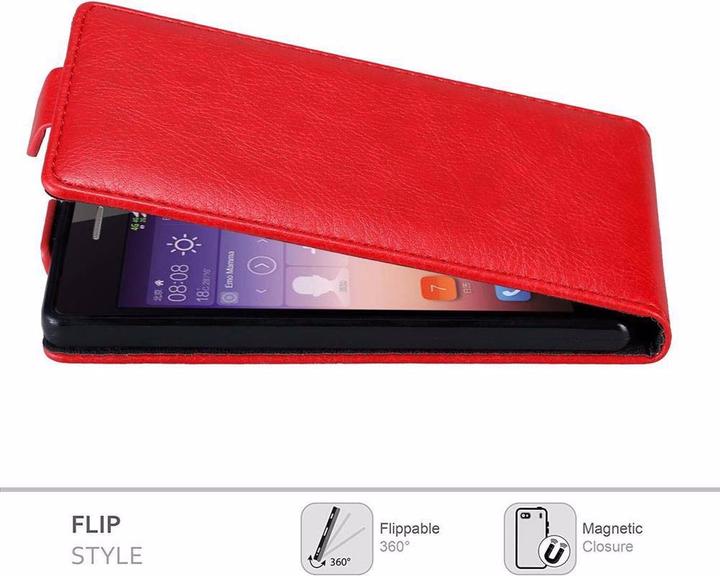 Productafbeelding Cadorabo Flip als onzichtbaar deksel (Huawei Ascend P7)