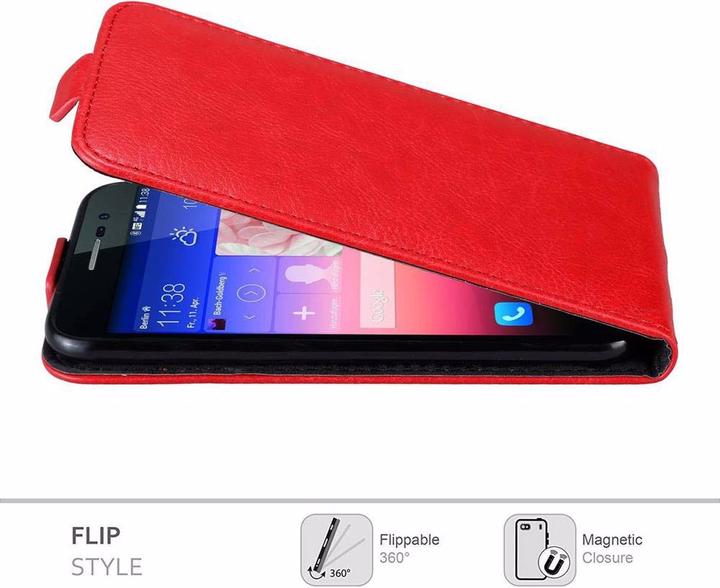 Productafbeelding Cadorabo Flip als onzichtbaar deksel (Huawei Ascend P7)