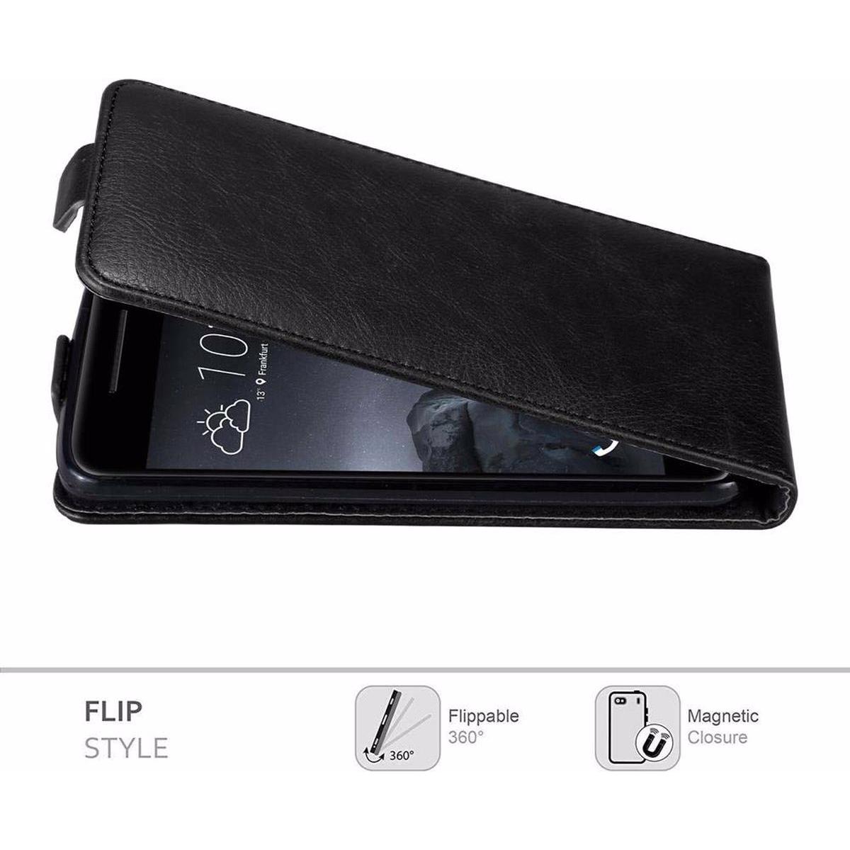 Thumbnail - Cadorabo Flip wie Invisible Cover (HTC One A9), Smartphone Hülle, Schwarz