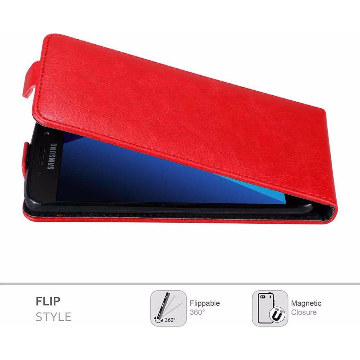 Thumbnail - Cadorabo Flip wie Invisible Cover (Samsung Galaxy A3 (2017)), Smartphone Hülle, Rot