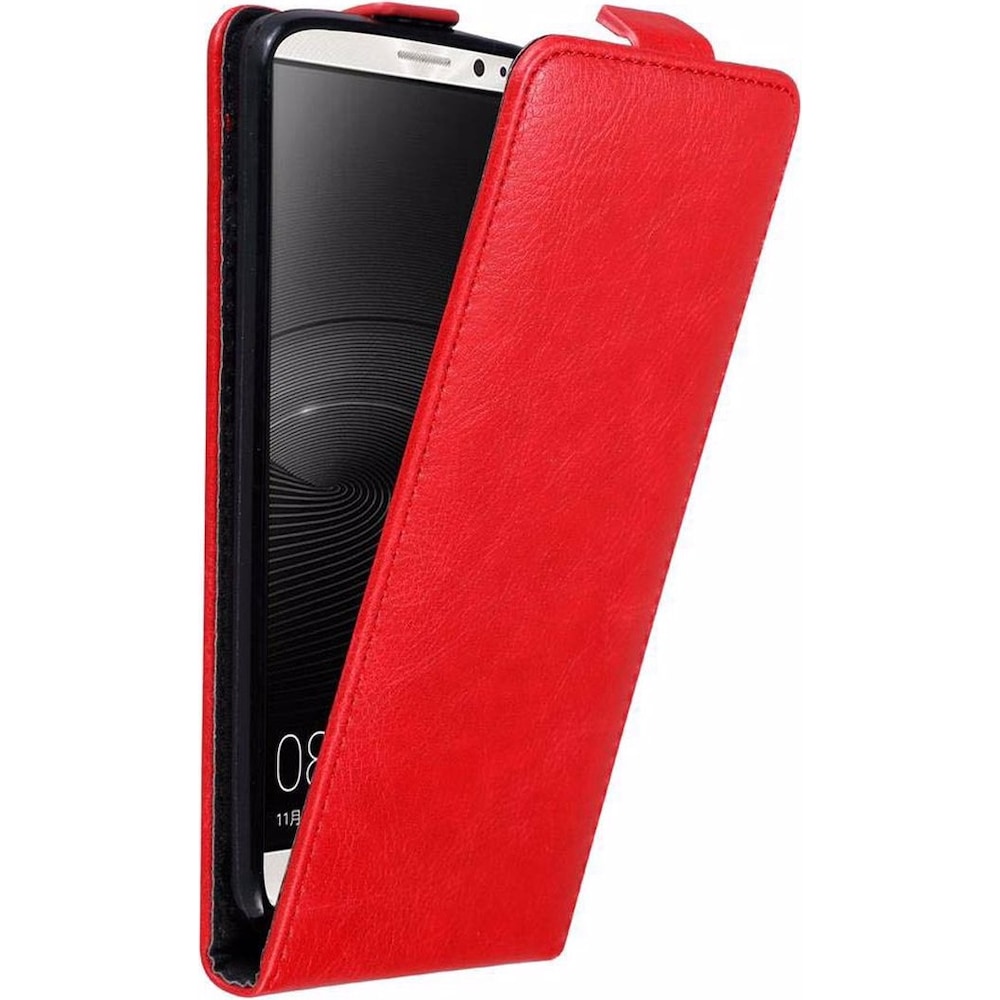 Cadorabo Flip wie Invisible Cover (Huawei Mate 8), Smartphone Hülle, Rot
