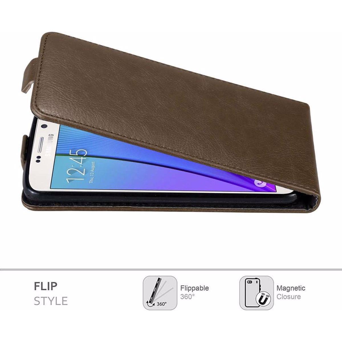 Thumbnail - Cadorabo Flip wie Invisible Cover (Samsung Galaxy Note 5), Smartphone Hülle, Braun