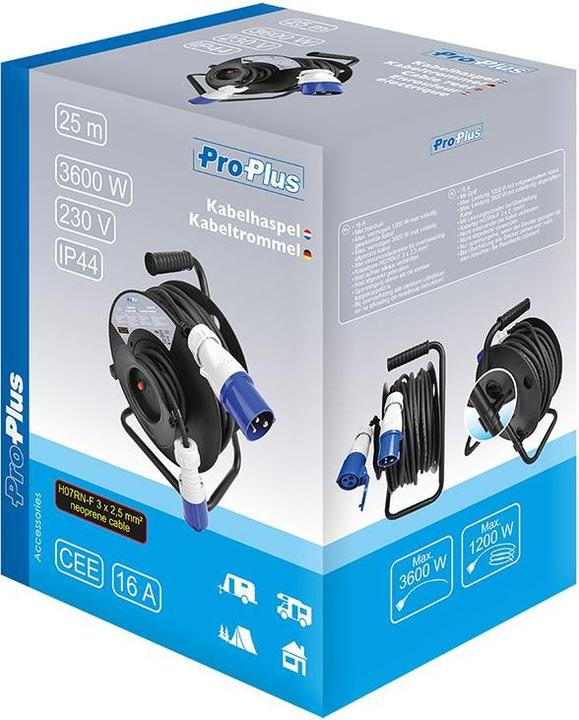 Actual product image ProPlus Cable drum CEE 25M 3x2,5mm2 (25 m, 2.50 mm²)
