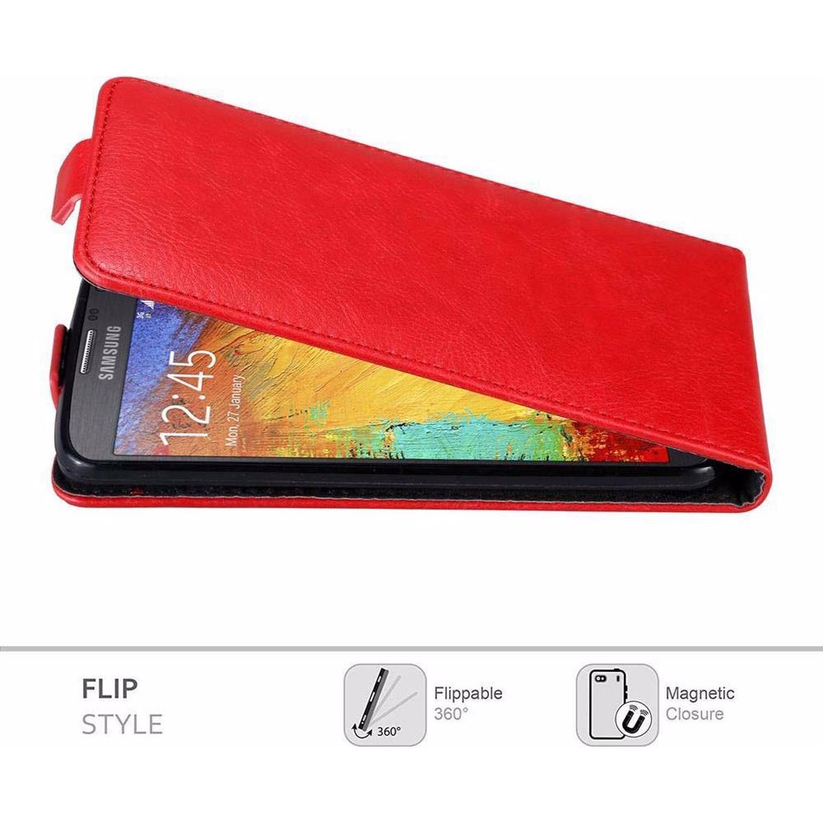 Thumbnail - Cadorabo Flip wie Invisible Cover (Samsung Galaxy Note 3 Neo), Smartphone Hülle, Rot